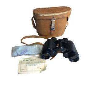 COLUMBIA (Japan) Vintage 7x35 Wide Angle Coated Optics Binoculars ~ 1 lb 6 oz.